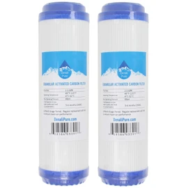 2-Pack Replacement for Aqua Pure SST1HA Granular Activated Carbon Filter - Universal 10-inch Cartridge Compatible with Aqua Pure SST1HA Industrial Grade Water Filter - Denali Pure Brand