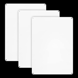 3-Pack White Sign Blanks, 10"x 7" .04" Aluminum