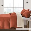 FLYMME King Size Quilt Bedding Set Burnt Orange Lightweight Bedspreads