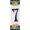 Italian Ceramic Numbers & Letters Tiles - Lemon Design, Size: