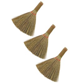 3pcs Kitchen Cleaning Broom Desk Broom Cleaning Supplies Home Brooms Tabletop Broom Home Cleaning Broom Manual Broom Straw Broom Small Broom Hand Broom Desk Cleaning Broom