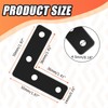 Litoexpe 20 Pcs L Shape Flat Mending Plates 50mm x