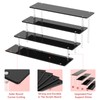 4 Tier Acrylic Display Risers, Black Perfume Organizer Stand, Large