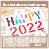 Diffaxy Letter and Number Stencils, Pack of 42 Reusable Stencils