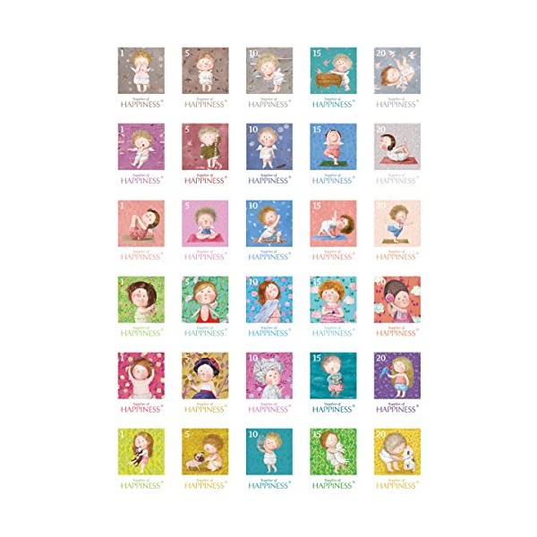 Ultimate Crafts Gapchinska Stamp Stickers, Paper, Multi-Colour, 30 x 21.5 x 0.1 cm