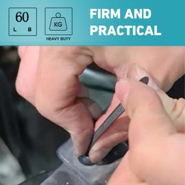 Nylon Universal Cable Ties Buckle, 200PC Heavy Duty Zip Ties for Organizing Wires, Cables, Hoses & DIY Projects - Black