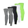 Unisex Long Knee Sleeves (2-Piece Set) for Dance and Sports Leg Support Black/L 2ea