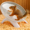 Lotsdonxia Super-Silent Flying Saucer Hamster Wheel, Non-Slip Wave Design, Stable