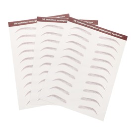 FOMIYES 3sheets Temporary Eyebrow Realistic Eyebrow Stickers Easy Application Women