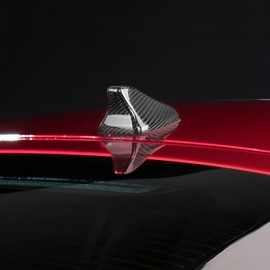 YOUTOOCAR Real Carbon Fiber Car Shark Fin Antenna Cover Compatible with Kia Stinger 2017-2023 Accessories (Black)