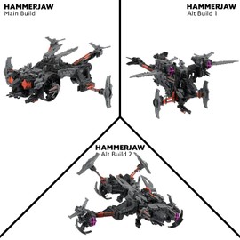 SNAP SHIPS — KOMPLEX Hammerjaw K.L.A.W. Gunship — Building Toy Sets — 3 Builds — Ages 8+