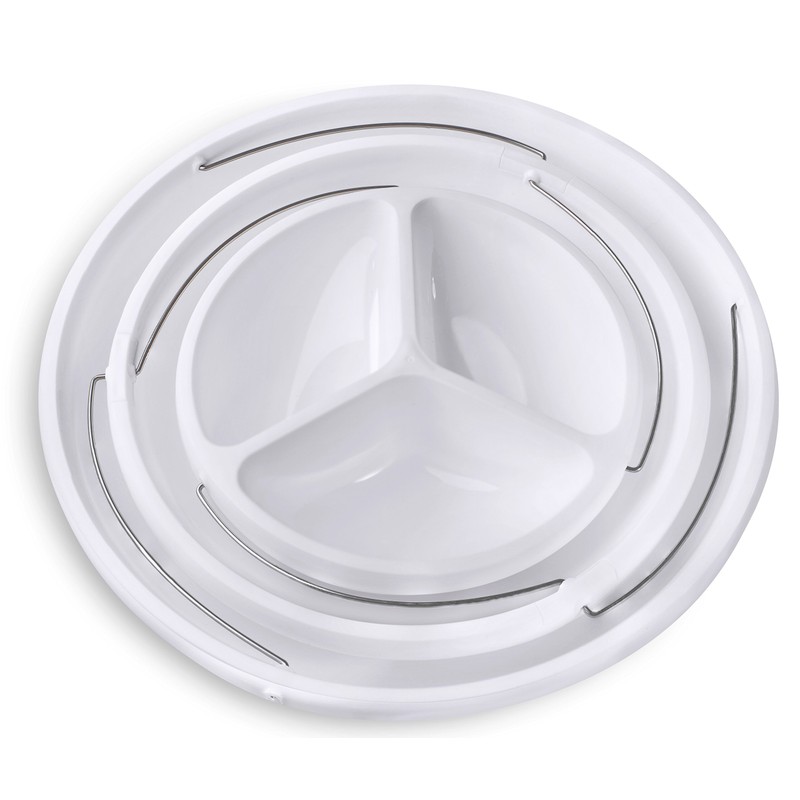 Masirs 3-Tier Collapsible Bowl: Decorative Design Folds for Minimal Storage.