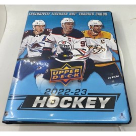 10 lot of 2022-23 Upper Deck Series 1 Hockey Starter Collectible Binder & pages
