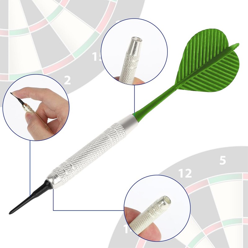 Helonge Soft Dart, 12 Pcs Dart with Plastic Soft Tip