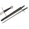Medieval Plain Guard Stainless Steel Blade Leather Wrapped Handle 40