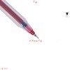 SAINO Softy Ballpoint Pens, RED, Fine Point (0.7mm), Pack of