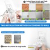 24-Pack No Drill Needed Curtain Rod Holders Brackets, Self Adhesive