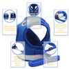 BOBOSP Dog Harness Anti-Pull Reflective Breathable Blue M