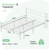 VECELO Queen Size Bed Frame with Headboard, Heavy-Duty Platform with
