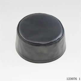 BaronHong Men's Muslim Prayer Hat Cap Genuine Sheep Leather(Black,56)