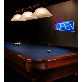 21” L BAR OPEN (RED, WHITE & BLUE) NEON LED ROPE LIGHT PARTY and GARDEN DÉCOR (Bar Open)