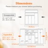 Lifewit Expandable Silverware Drawer Organizer, 22.4 x 16.7 x 2