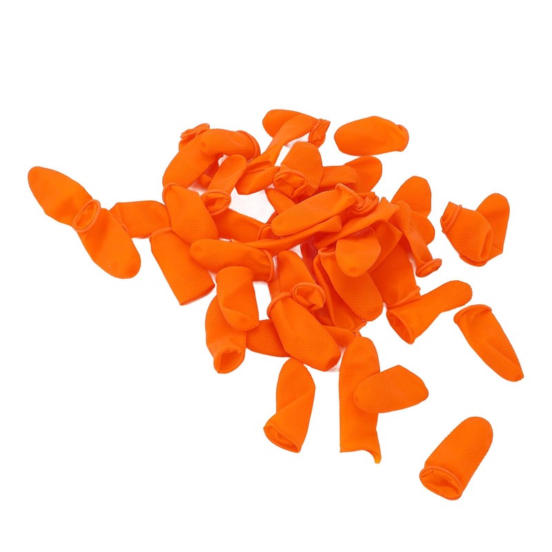 Disposable Finger Cots, 100 Pieces Waterproof Latex Finger Cots Protector