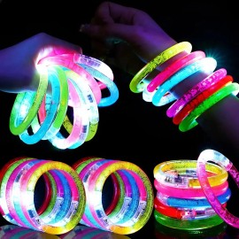 20pzs Pulsera Luz Luminosa Y Led De Dedo Para Fiestas Evento