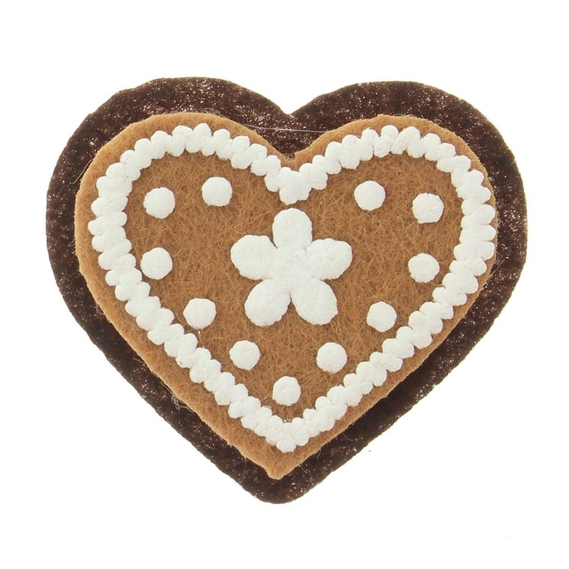 MIJOMA Set of 12 Gift Stickers Christmas Gingerbread Stickers Felt