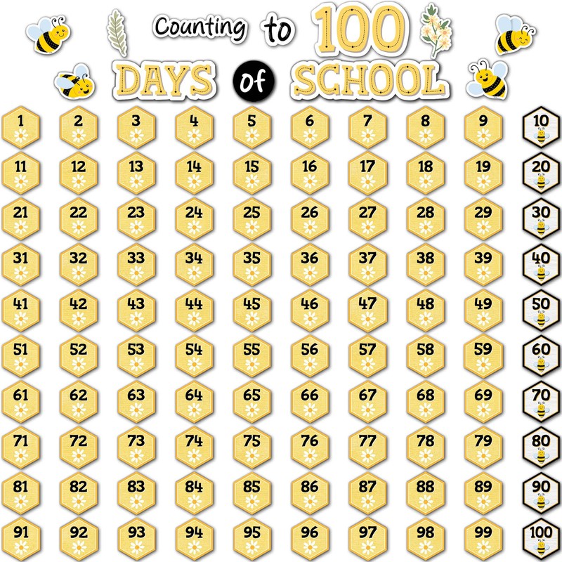 Teacher Created Resources Buzzing Bees Counting to 100 Days Mini