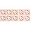 10Pcs set Imitation Ceramic Tile Wall Sticker Waterproof SelfAdhesive Wallpaper