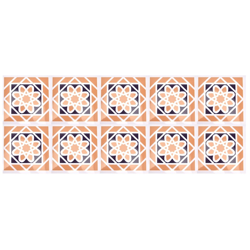 10Pcs set Imitation Ceramic Tile Wall Sticker Waterproof SelfAdhesive Wallpaper