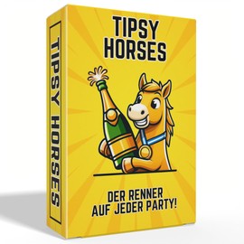 Tipsy Horses The Racer at Every Party Drinking Game Simple Rules Group Game for Birthdays, Festivals & JGA 18+ Party Game Card Game