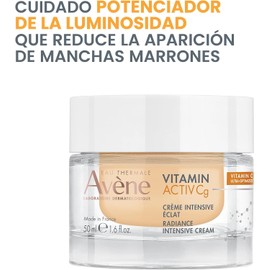 AVENE Vitamin Activ Cg Crema, Hidratación diaria para un Tono Uniforme y Luminoso, 50 ml