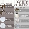 SORTTO No Hook Slub Textured Shower Curtain with Snap in