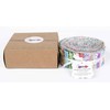 Soimoi 40Pcs Geometric & Texture Print Precut Fabrics Strips Roll