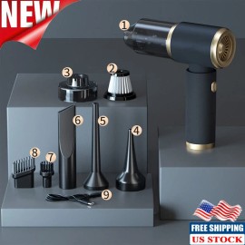 Mini 9 in 1 Vacuum Cleaner & Air Blower Cordless Handheld Portable Rechargeable