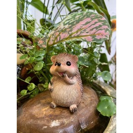 Hedgehog Statue with Umbrella, Hedgehog Figurine for Outdoor Decor Yard and Garden Decoration Resin Sculpture for Garden