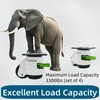 4 Pack Leveling Casters with Ratchet Handle, Adjustable Heavy Duty