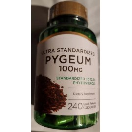 Pygeum 100mg Ultra Standardized Extract (12.5% phytosterols) 240 caps