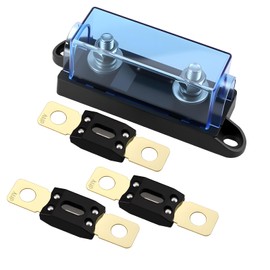 VOZINMOST Mega Fuse Holder with 3pcs 100Amp Bolt-on Fuse for Automobile Repair, Mechanical Equipment