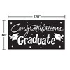 Creative Converting Gigantic Greetings Black Congratulations Graduates Giant Banner, One