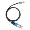 3Pin Audio Cable Mini Male to XLR Female Zinc Alloy