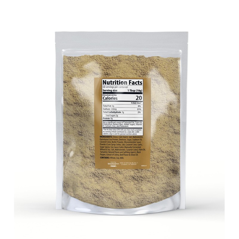 Unpretentious Onion Soup & Seasoning Mix, 1.5 lb, Gourmet Culinary