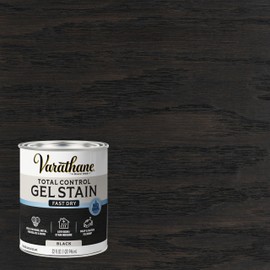 Varathane Total Control Gel Stain Water-Based Wood Stain, Quart, Black