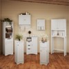 RiverRidge Ashland Slim Linen Cabinet - White - Narrow Cabinet