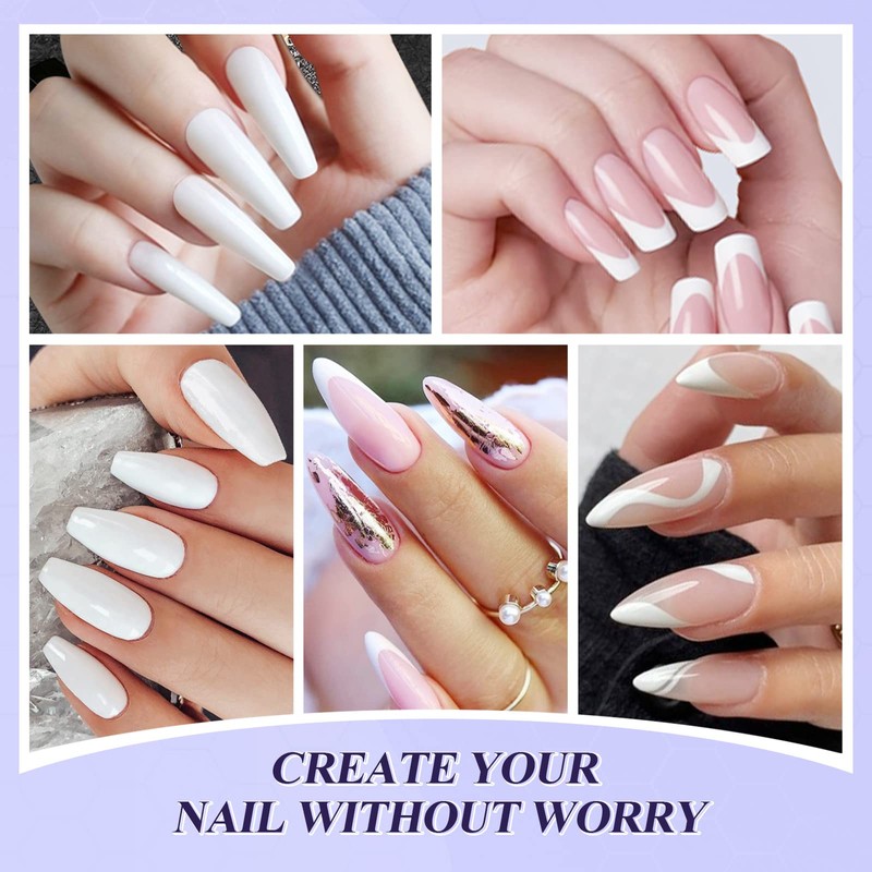 Saviland Single Color Gel 15ml White with USB Nail Dryer