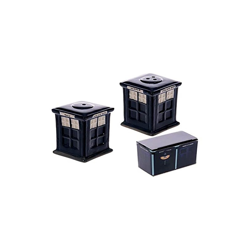 Puckator Police Box London Icons Ceramic Salt & Pepper Set