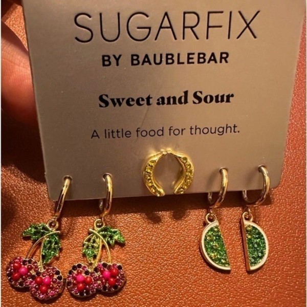 Sugarfix by Bauble Bar Earrings/ Set of 3 on One