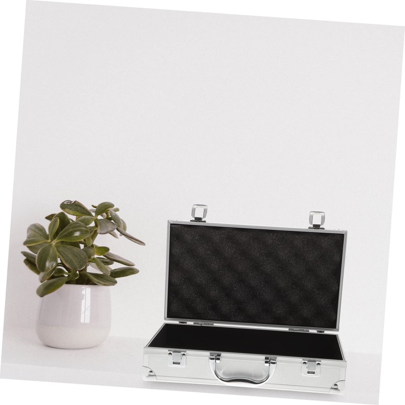 WOONEKY Aluminum Alloy Toolbox for Carrying Tools Accessories Jewelry Capacity